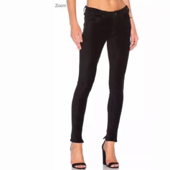 McGuire Denim Newton Faux Suede Black Skinny Jeans - Picture 2 of 7